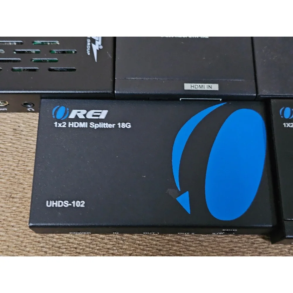 Binary OREI HDMI Splitter Lot Mixed OS Black Solid 1x2 Distribution Hubs LOT 6‎